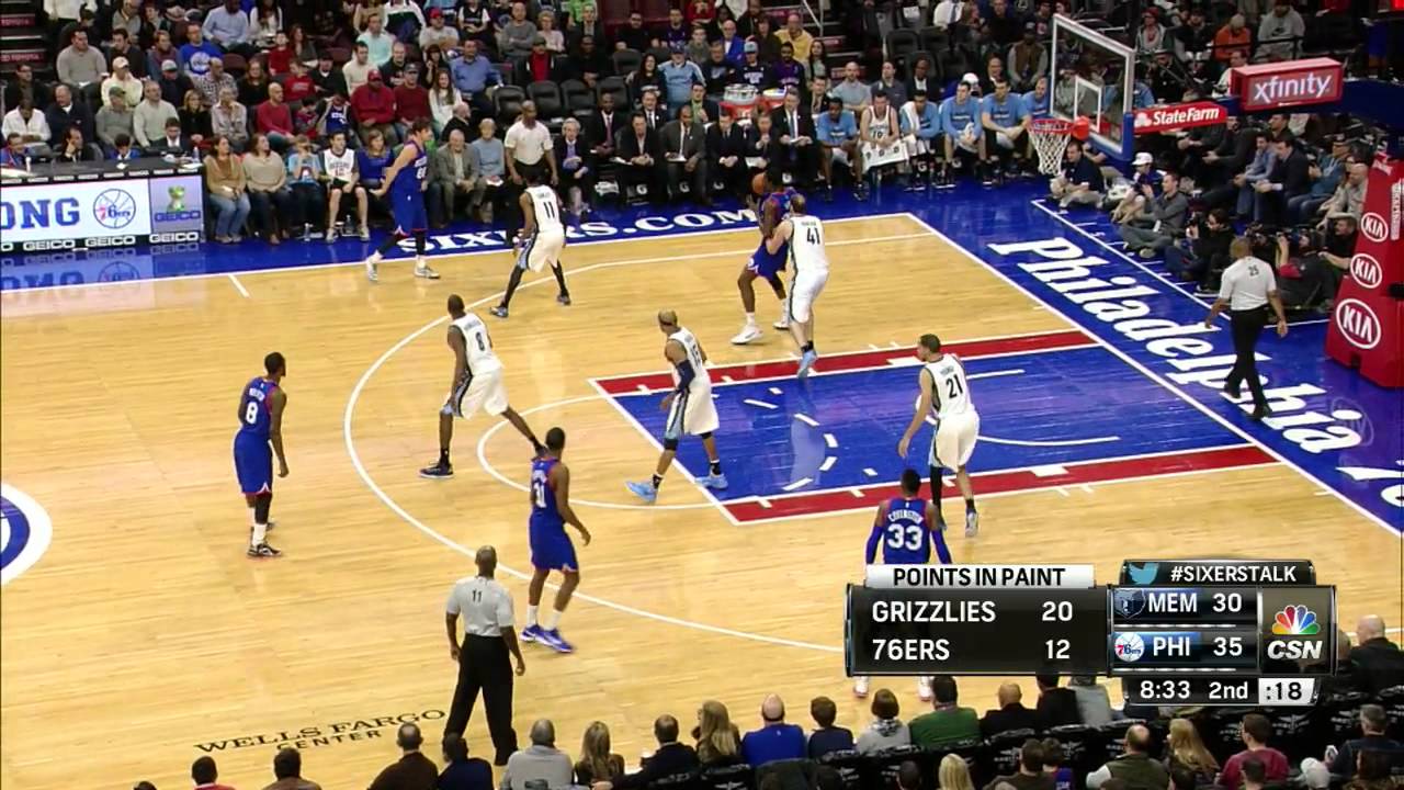 Henry Sims Highlights Grizzlies vs. 76ers 12.13.2014 - 12 Points, 5 Rebounds