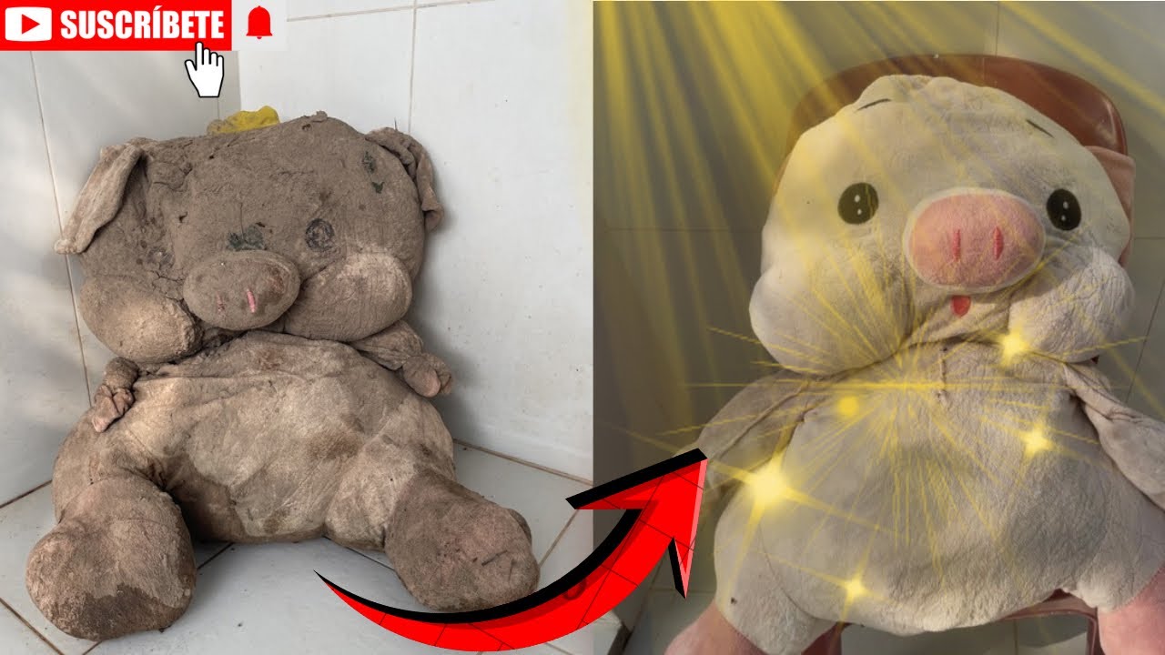 RugCleaning Videos,Today l cleaning very dirty doll teddy daddy, ASMR satisfying,DeepCleaning 
