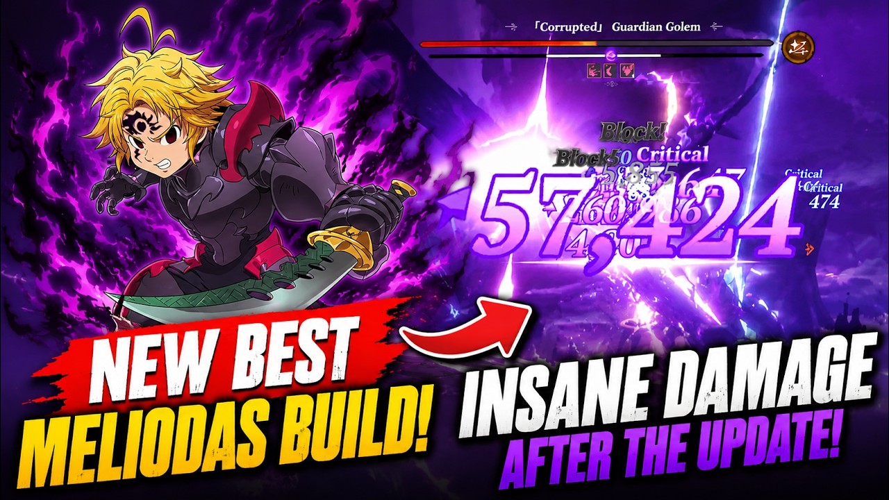 🔥 NEW BEST MELIODAS BUILD! INSANE DAMAGE AFTER THE UPDATE 🤯 Seven Deadly Sins Origin