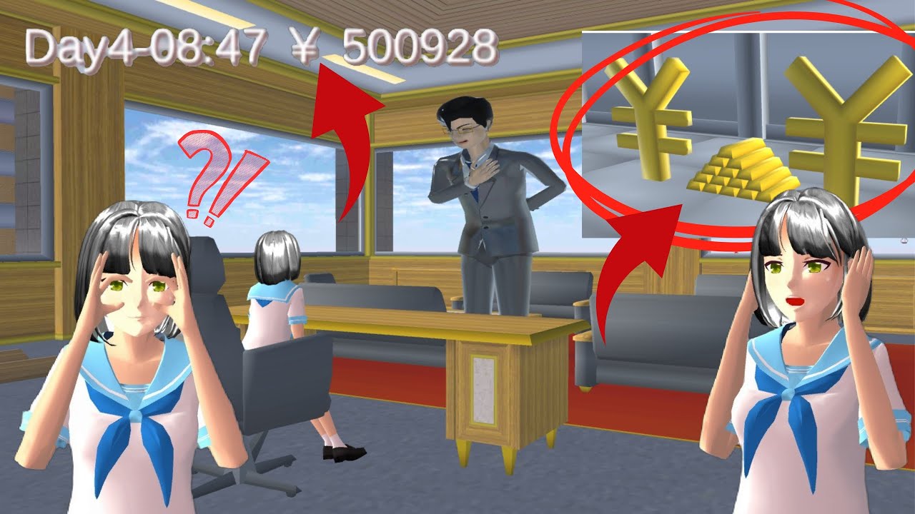 Làm giàu không khó, cách kiếm tiền siêu nhanh trong sakura school simulator | ANI Fee 