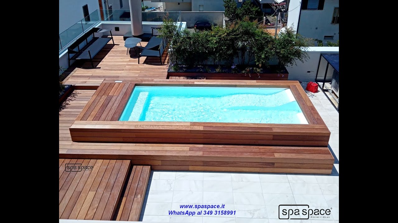 Piscina o mini piscina modello Spa Space® ideale per terrazzo-attico-veranda-giardino.
