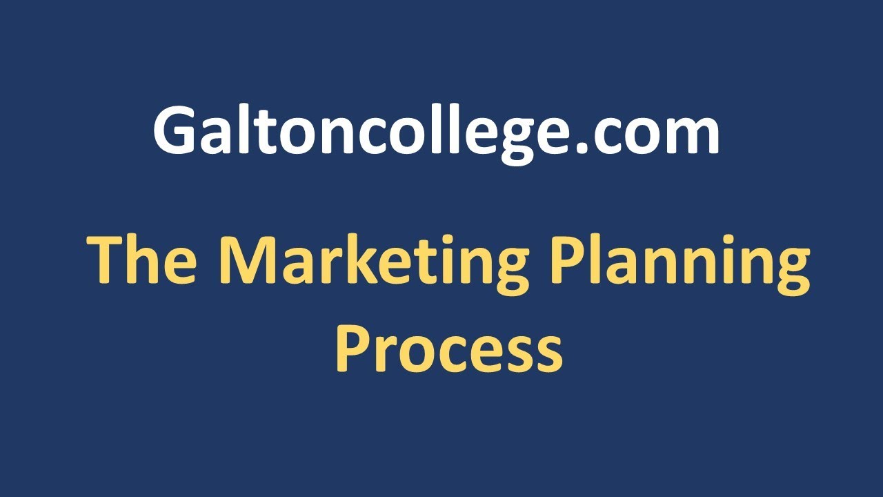 The Marketing Planning Process