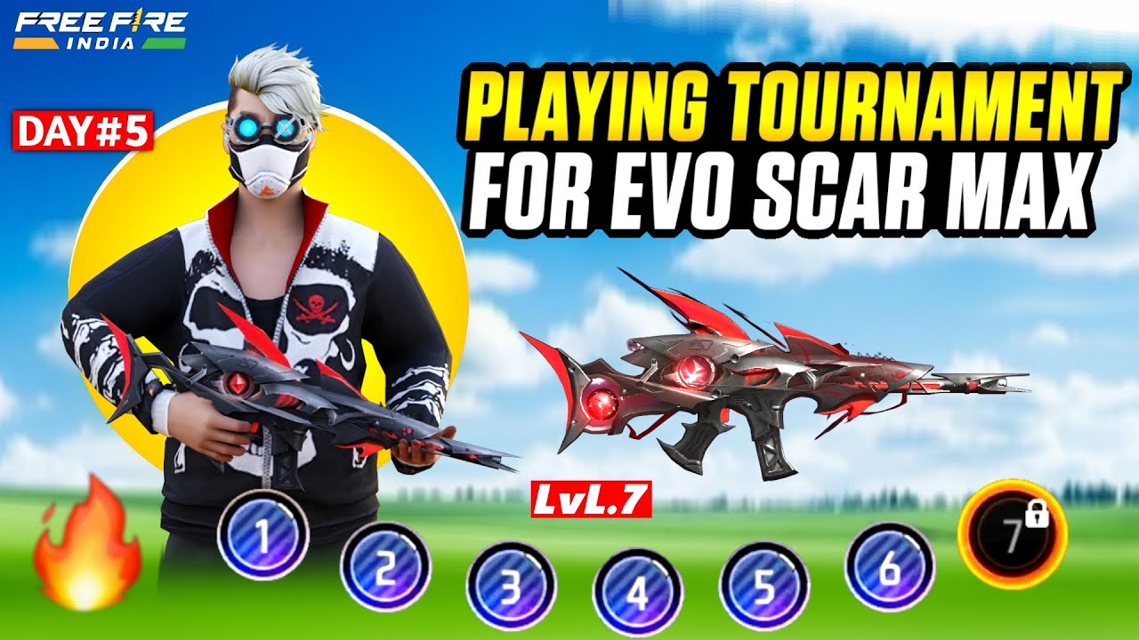 Playing Tournament for Evo Scar Max ☠️ | Solo Survival Tournament Gameplay 🔫 | EP-5#freefire