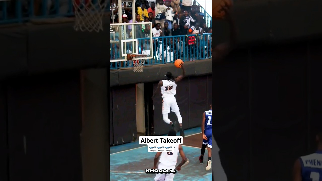 Albert with a Dunk for Nairobi City Thunder #kenyabasketball #khooops #kenyanbasketball #nba
