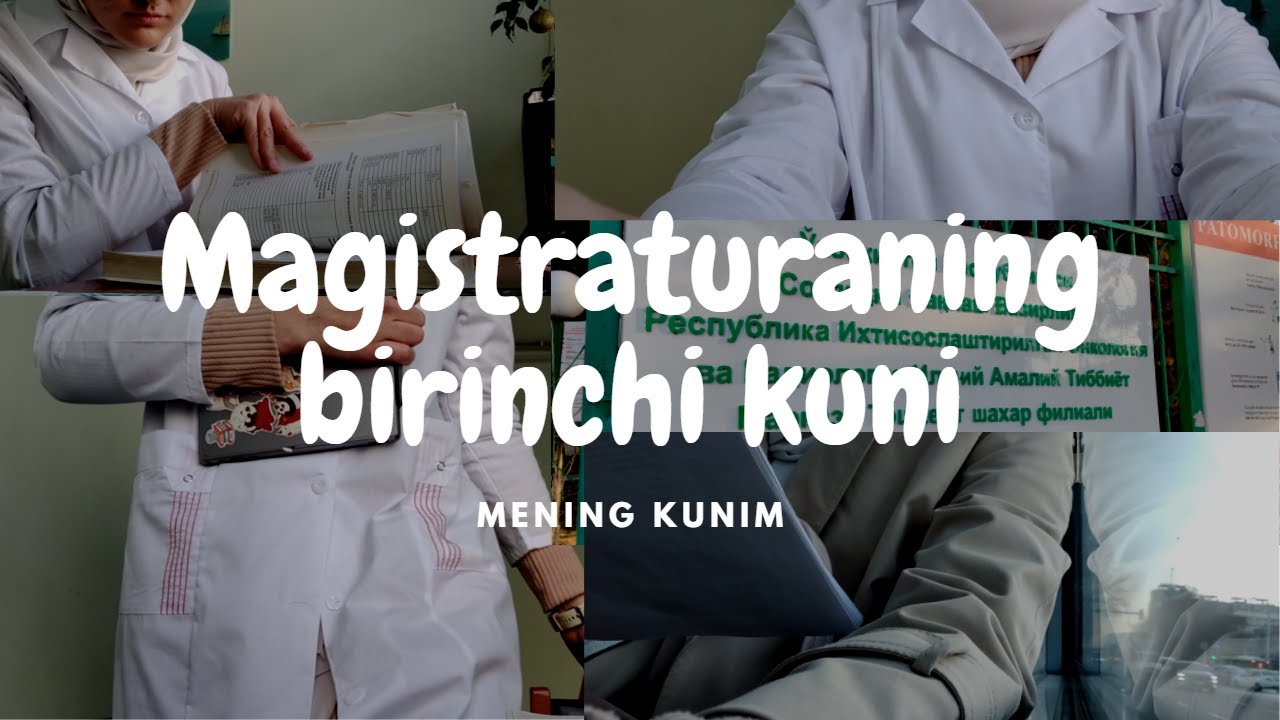 Magistraturaning birinchi kuni. Ilk kundan kech qoldim. @tibbiyotkundaligi