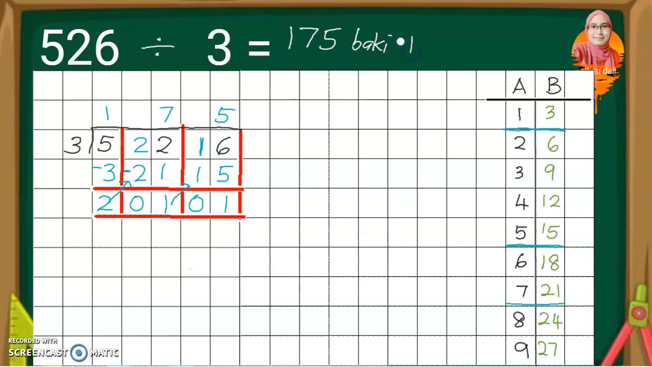 MATEMATIK TAHUN 3 | BAHAGI | KAEDAH KEKISI | PART 2