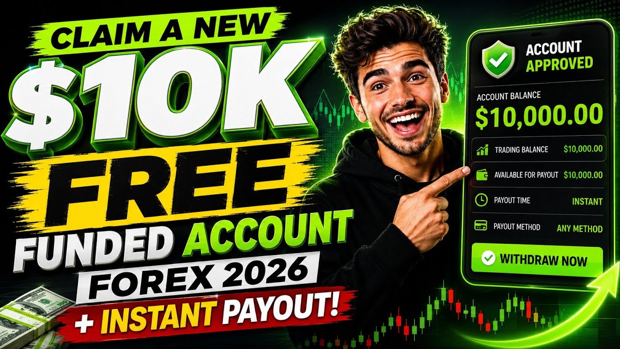 Claim A New $10k FREE  Funded Account Forex 2026 + Instant Payout!    