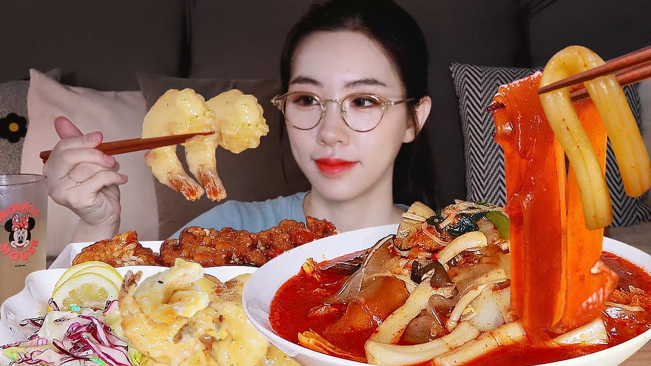 마라탕🥘왜이렇게 맛있냐?크림새우🍤 꿔바로우까지!제대로 힐링먹방❤️MALATANG CREAM SHRIMP GUOBAOROU MUKBANG ASMR