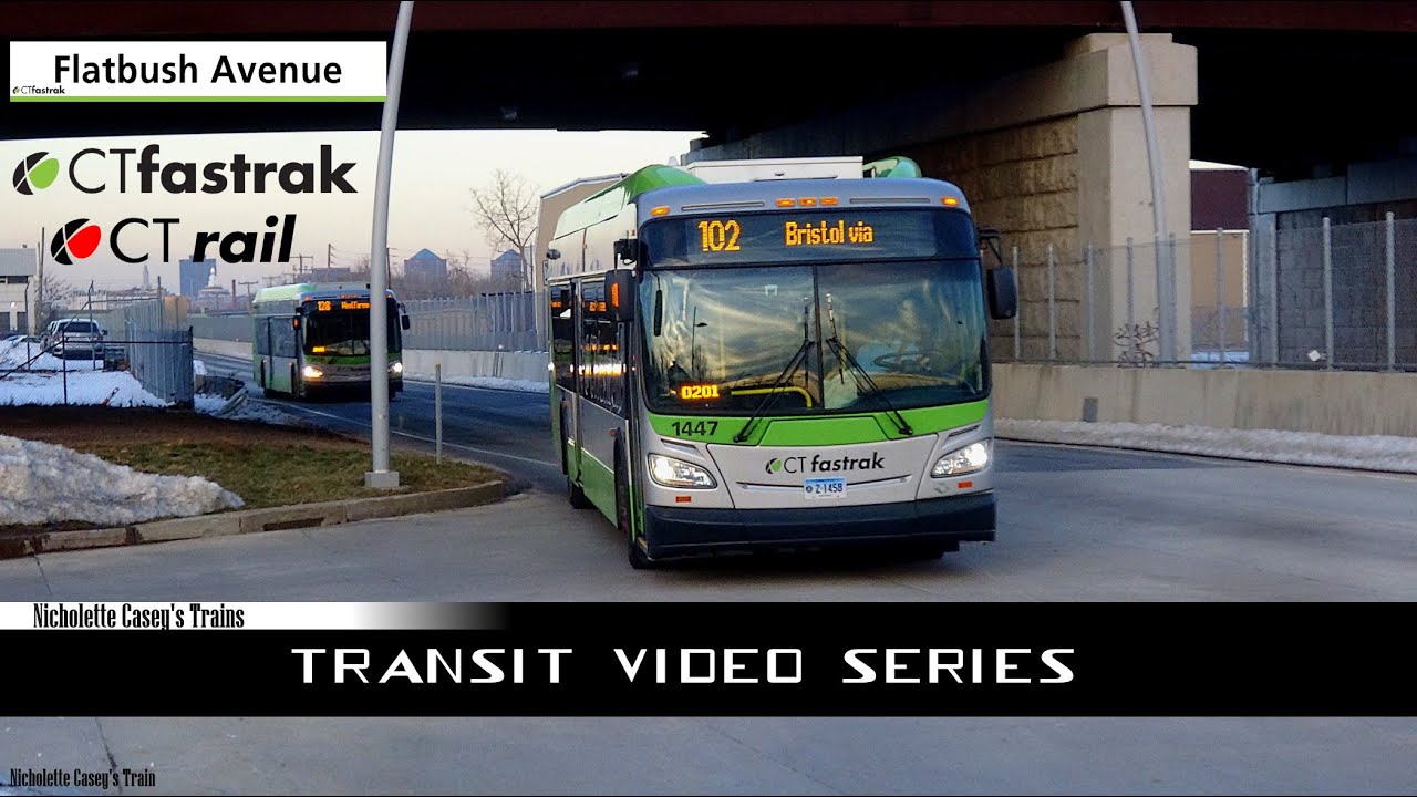 TVS-CT fastrak Bus & CT rail: Peak Hour At Flatbush Ave Station