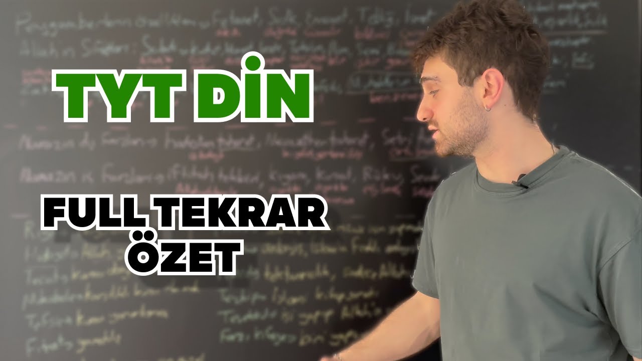 TYT DİN 7 DAKİKADA FULL TEKRAR ÖZET | Derecenin Notlarından Fulleten Özet