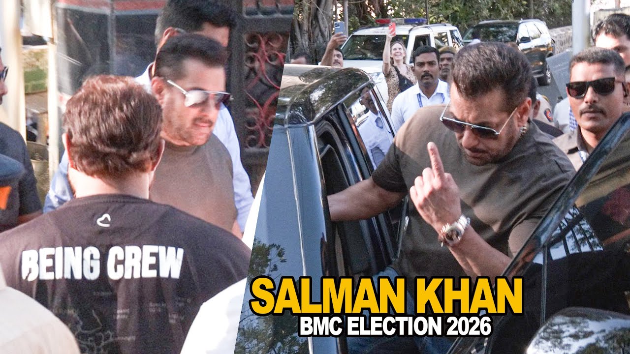 Salman Khan Seen After Casting His Vote in Mumbai BMC Election | Bollywood Superstar Steps Out 🇮🇳