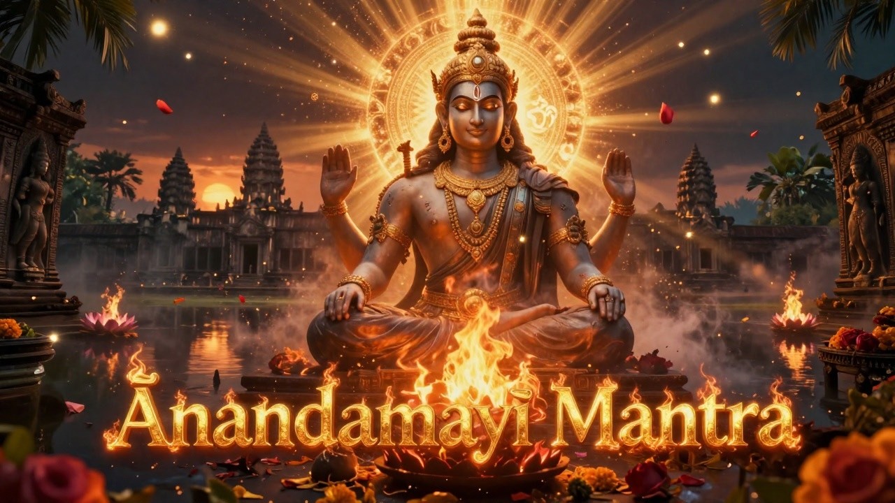🙏 Ānandamayi Mantra: Universal Divine Peace at Angkor Wat