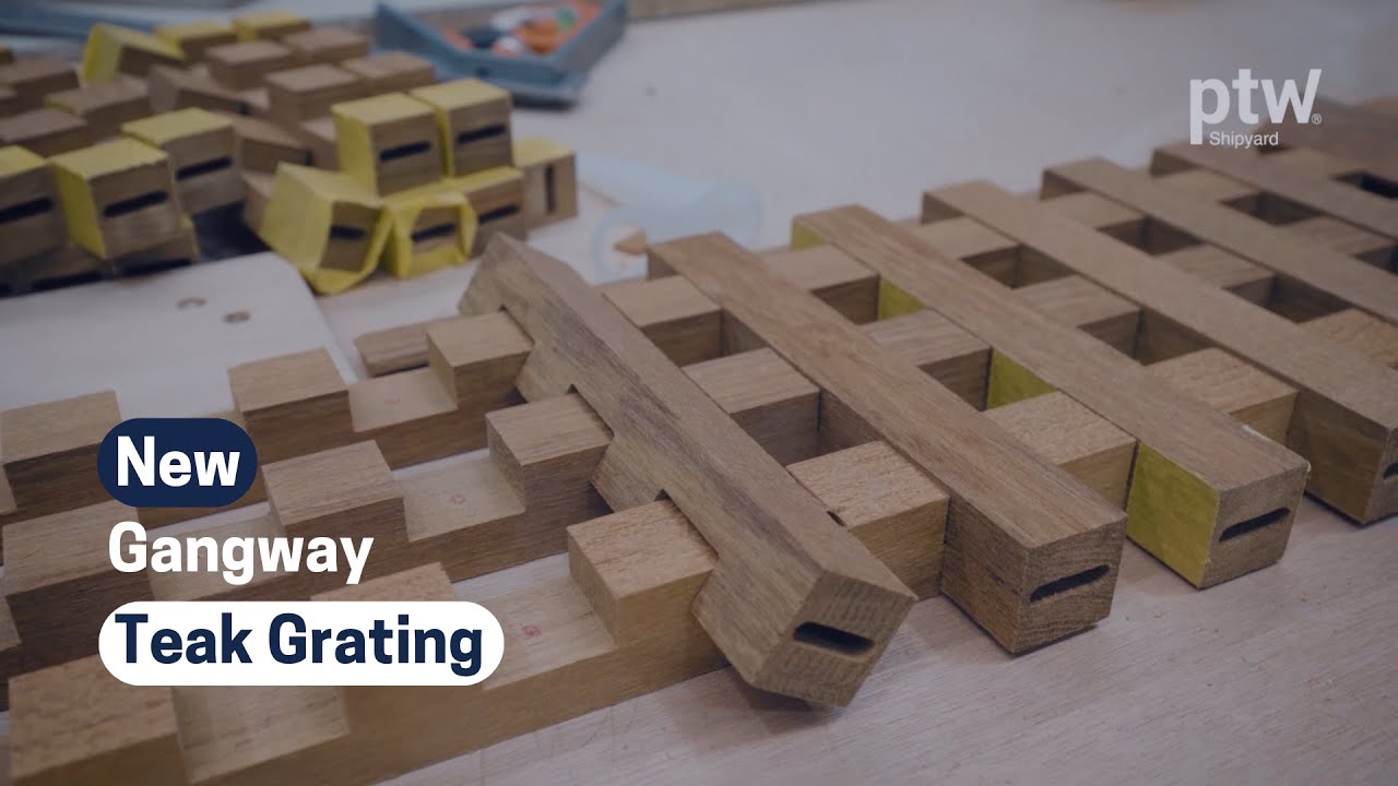 New Gangway Teak Grating | ptw Shipyard