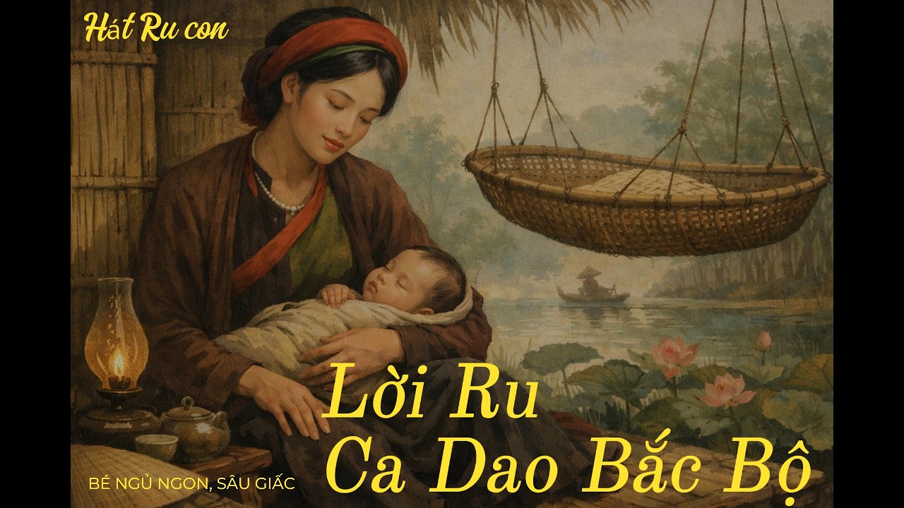 RU CON CA DAO BẮC BỘ - Âm Thanh Êm Ái Dễ Ngủ - Hát Ru Con Ca Dao - Hát Ru Cổ Truyền - Bé Ngủ Ngon