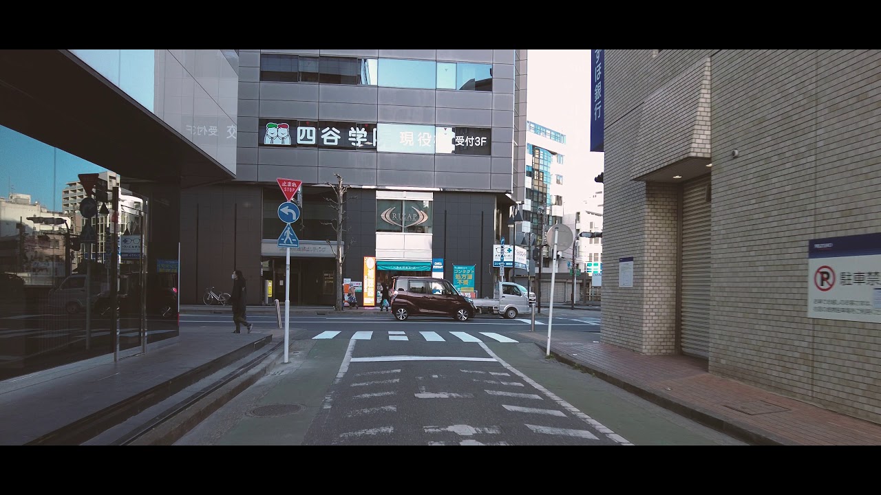 [Cinematic 4K : Japan] 本厚木駅から平塚駅までを散策　#onboard video　#自転車　#車載動画　#まちなみ