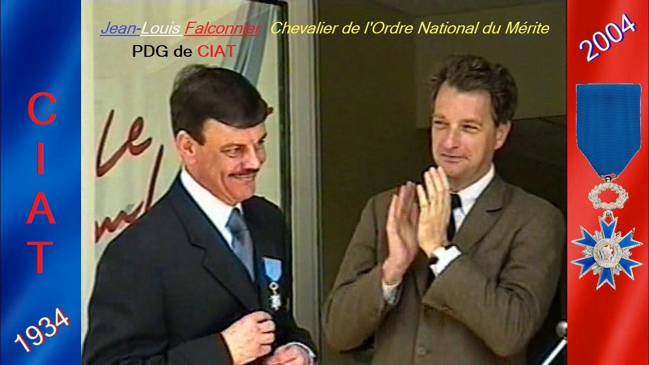 CIAT-CULOZ 2004, le PDG Jean-Louis Falconnier, est médaillé par l'Etat.