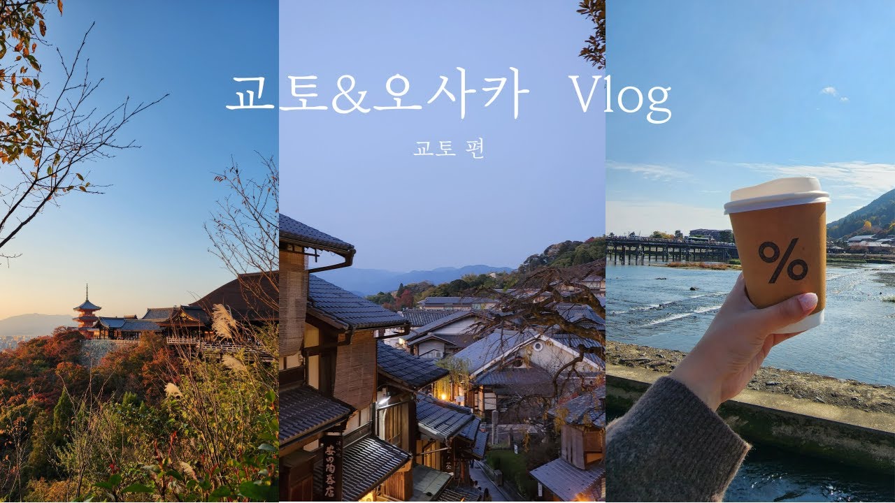 3년만에... 나혼자 오사카교토 4박5일 여행 Vlog/교토편 (은각사/청수사/아라시야마/가와라마치/스키야끼/교자/우동)