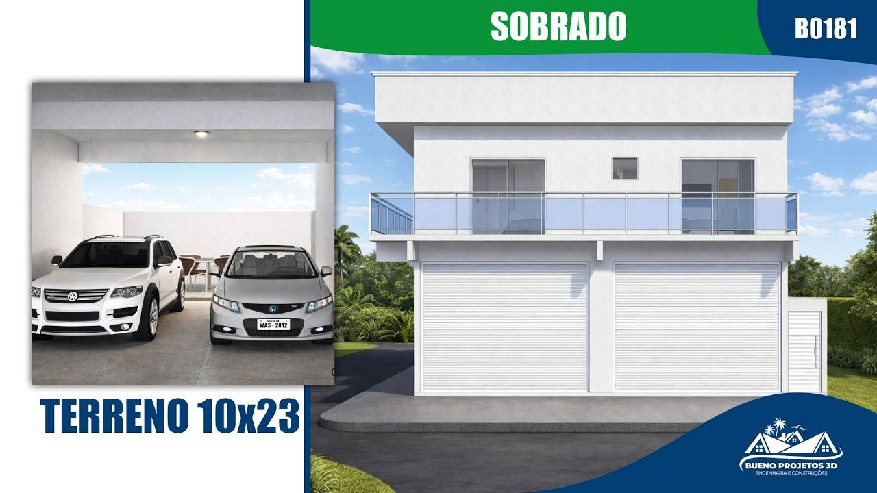 Sobrado Médio Padrão Terreno 10X23 |  B-0181