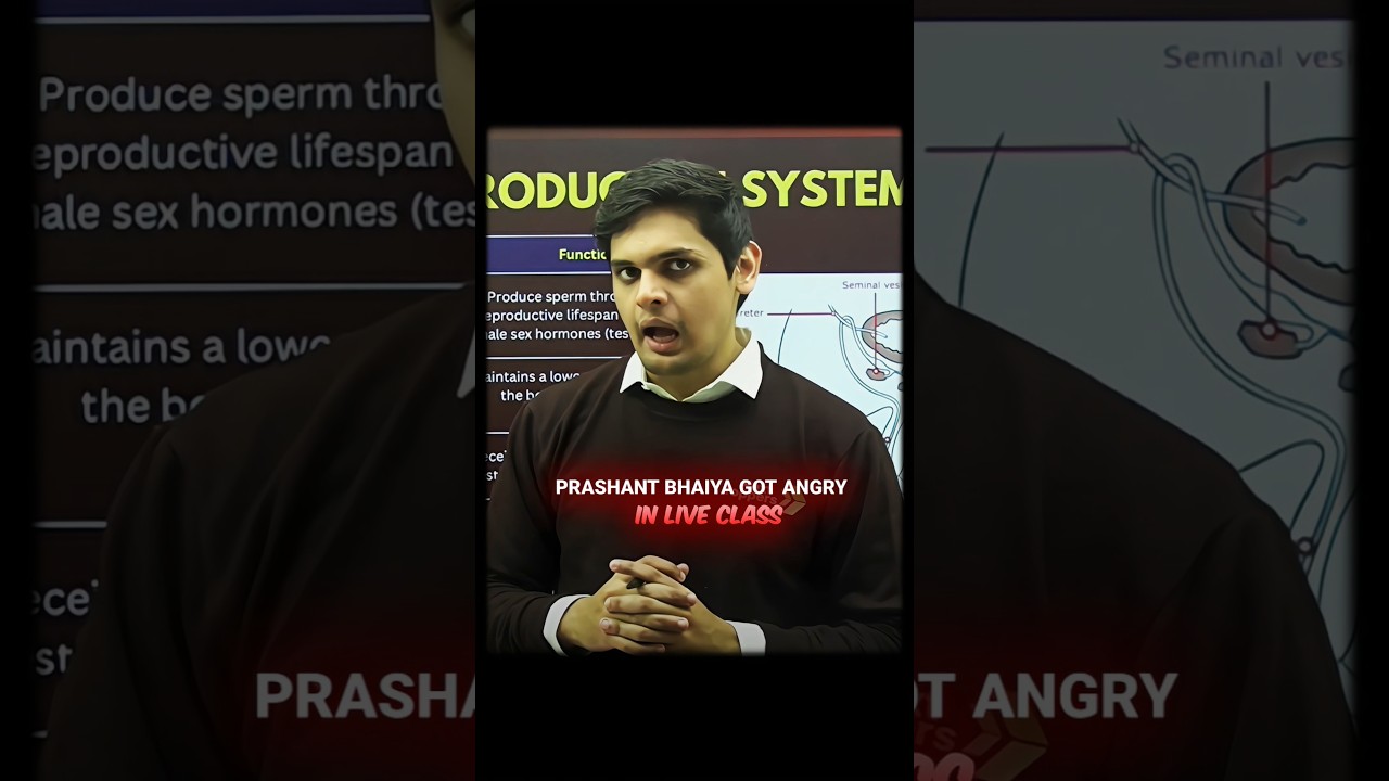 Prashant Bhaiya Angry in Live Class 😡||Prashant kirad|NextToppers #cbse #boardexam #shorts #fun #sad