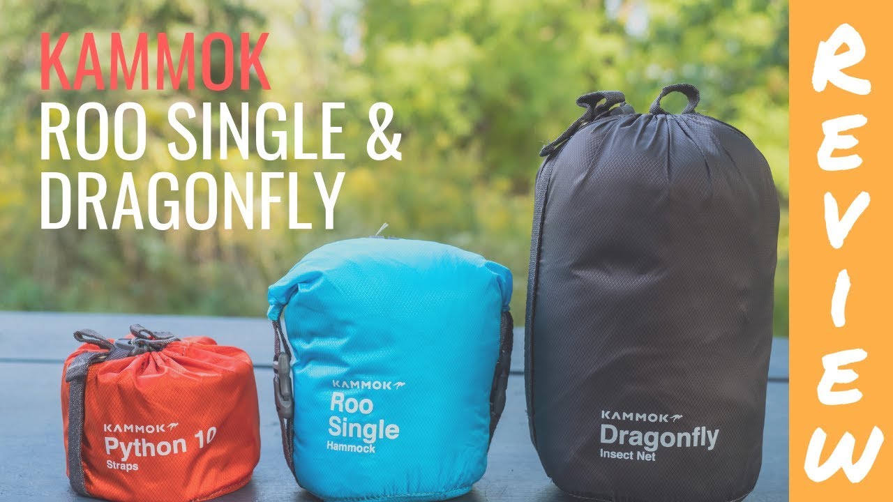 Kammok Roo Single REVIEW with the Dragonfly and Python Straps | Camping Hammock