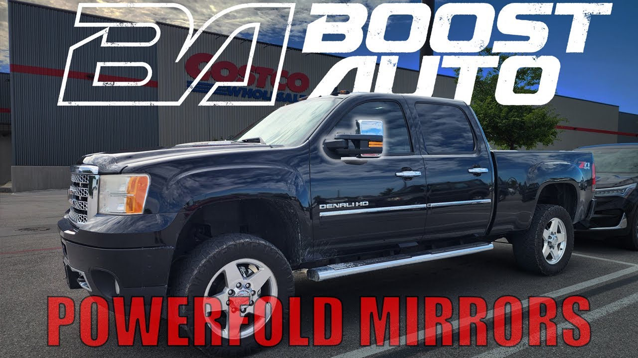 Boost Auto Powerfold Tow Mirror INSTALL and Review | 2007-2013 GMC Sierra