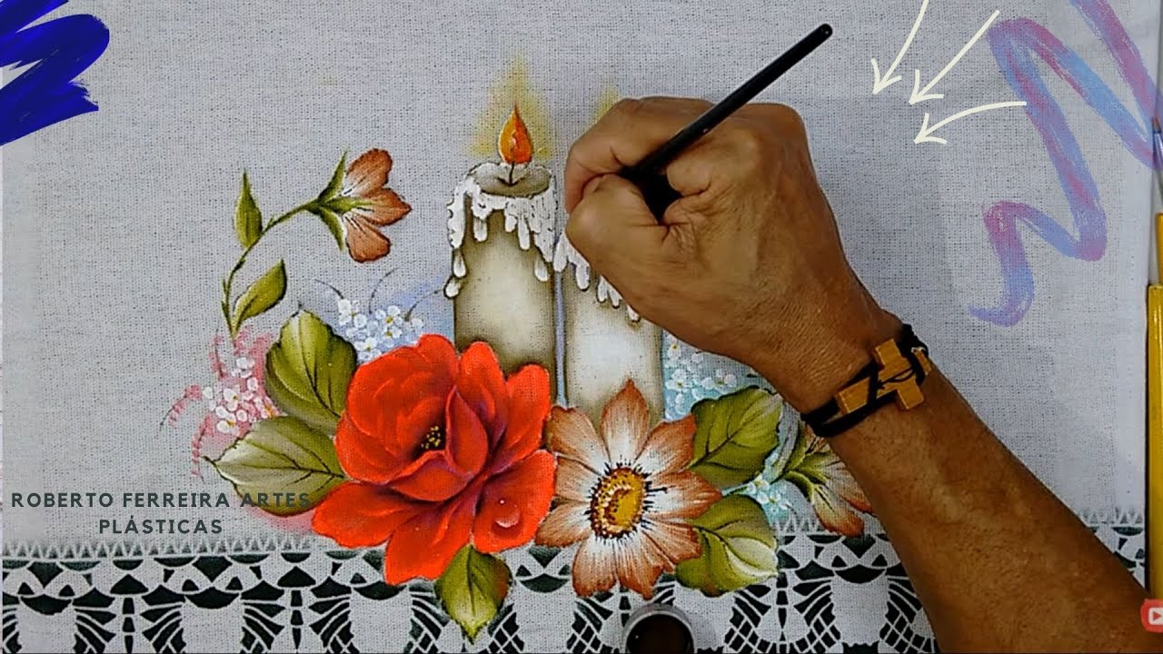 Roberto Ferreira - Vamos Aprender a Pintar Rosas, Velas a Acabamentos - Tema Natalino