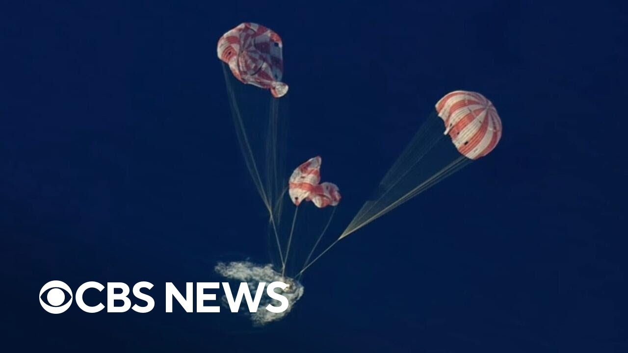 Watch Artemis II crew return to Earth in successful splashdown