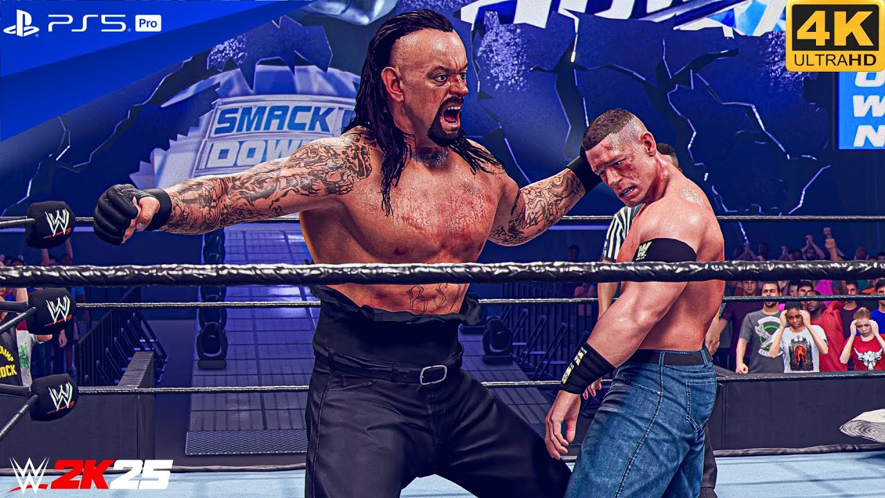 WWE 2K25 - John Cena Vs The Undertaker - Full Match at Smackdown 2002 | PS5™ Pro [4K60]