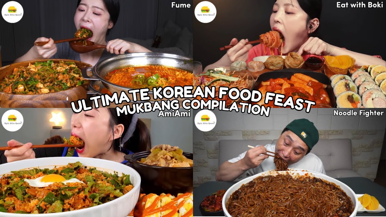 ASMR | ULTIMATE KOREAN FOOD FEAST MUKBANG COMPILATION |