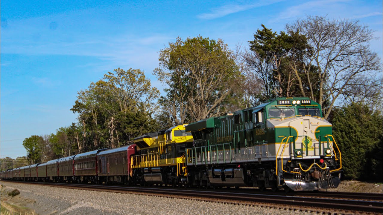 Amtrak 76 & NS 955 OCS train at Duke Power 4/1/25