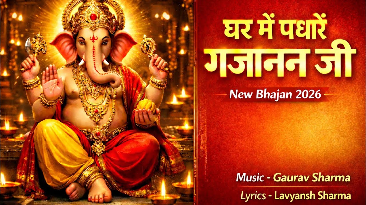 घर में पधारो गजानन जी | Ganpati Bappa Bhajan | New Bhajan 2026 | Gaurav Sharma