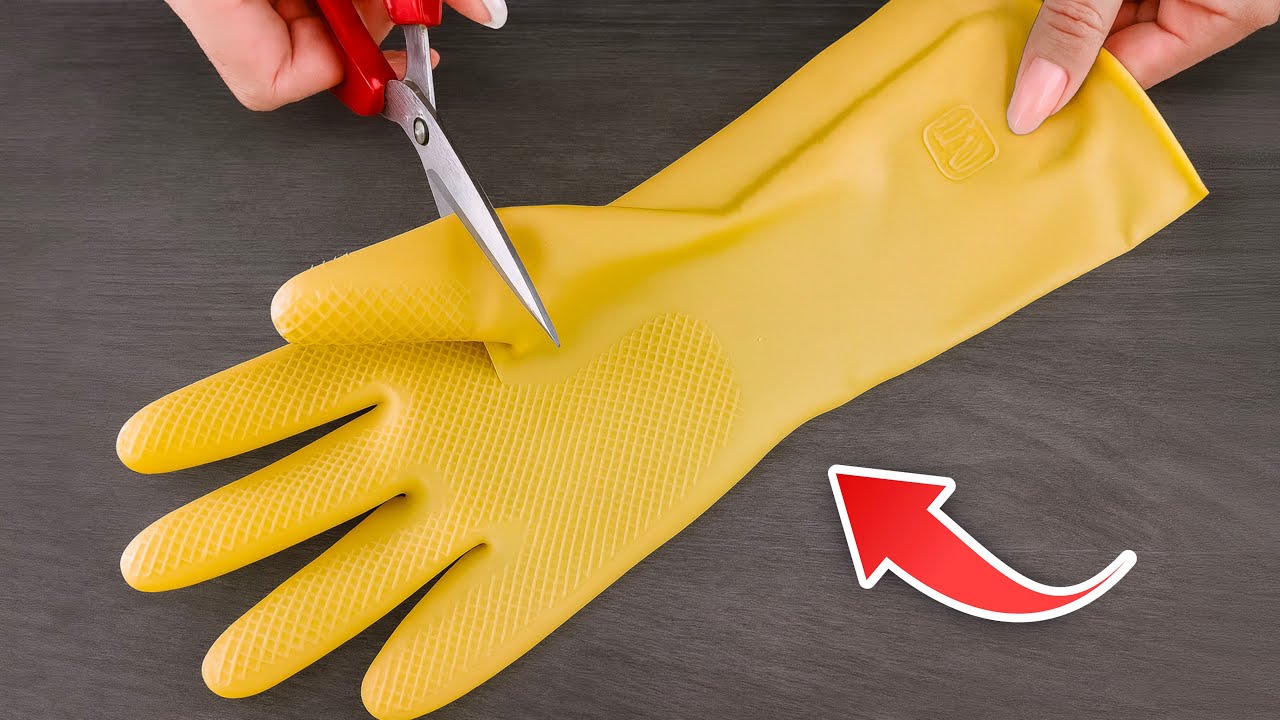 6 Genius Ways to Reuse Torn Rubber Gloves   Don't Throw Them Away!