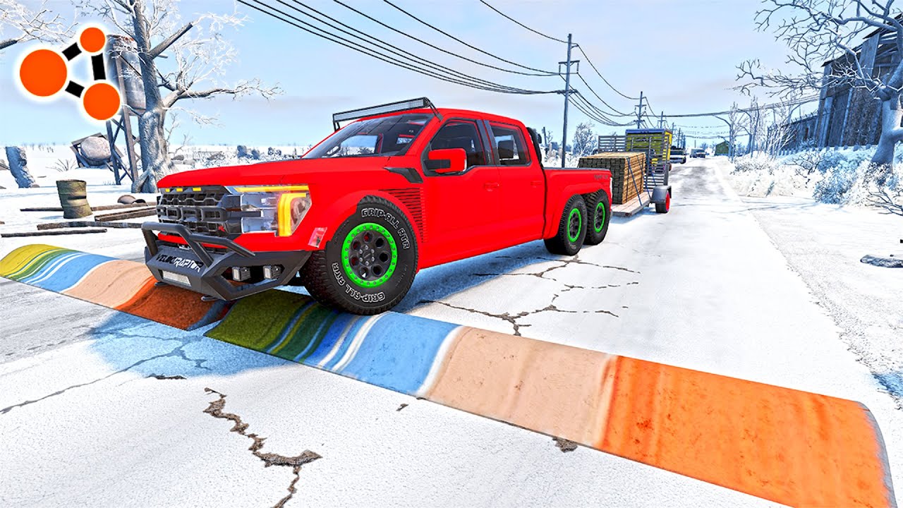 Cars Vs Speed Bumps BeamNG.drive | Beamng Crashes TV