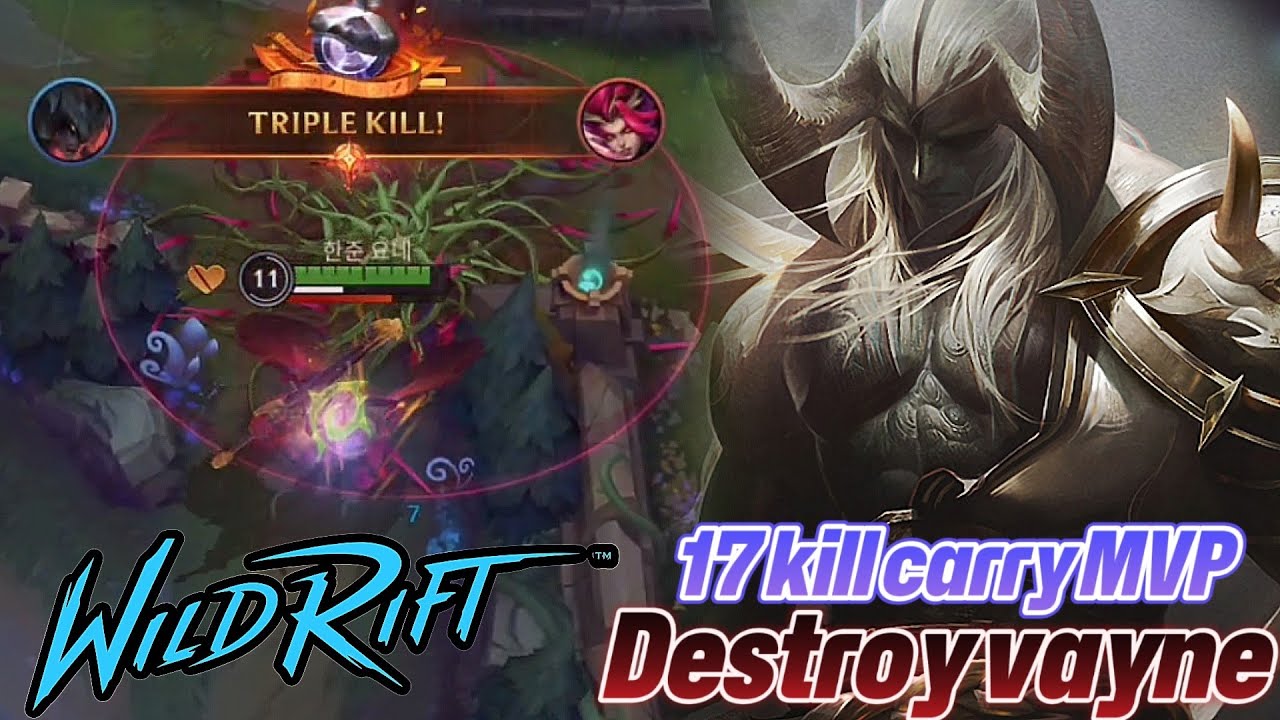 Wild rift Vayne will cry - Aatrox vs vayne baron lane season 17