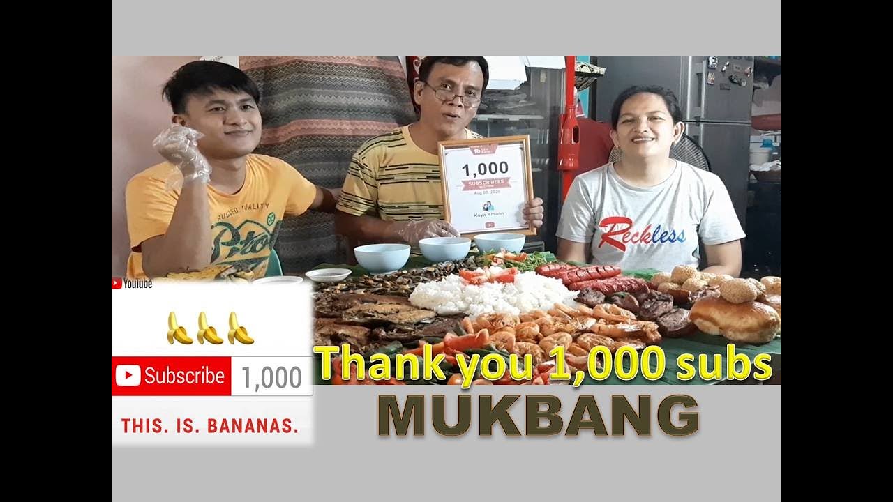 1000 Subscribers Celebration | MUKBANG | Kuya Ymann