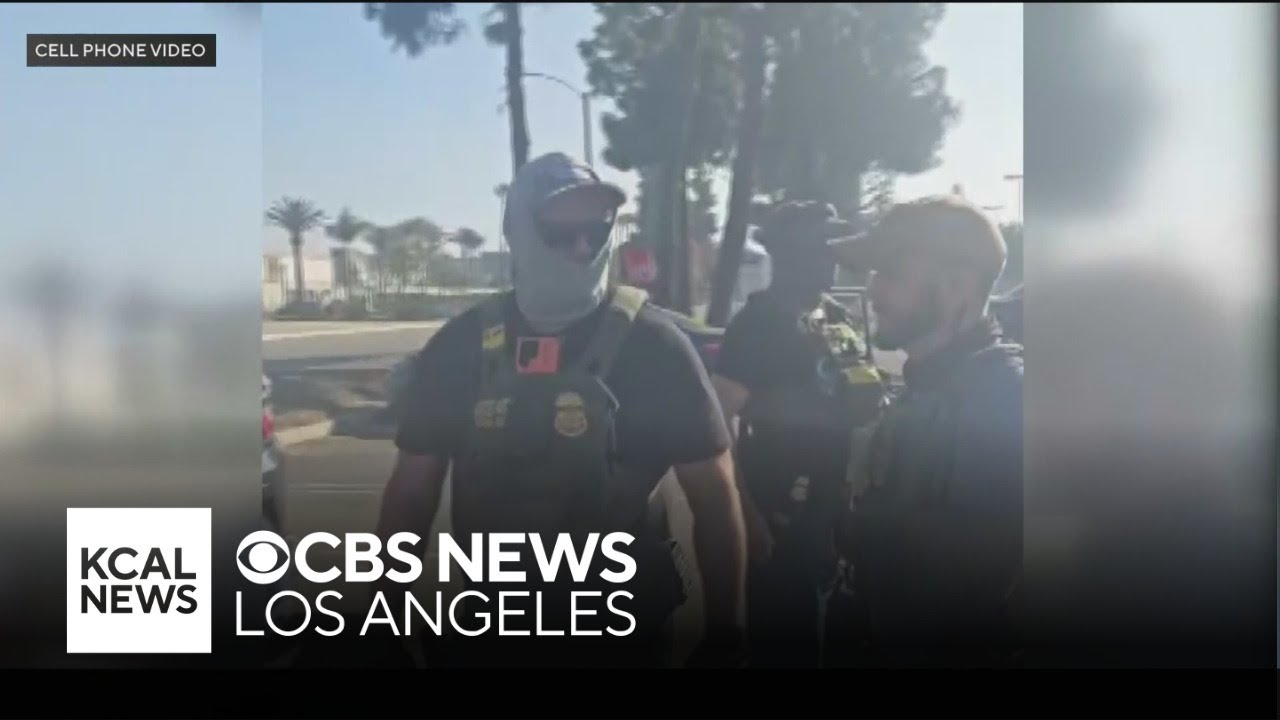 Immigrations agents detain several people at Pomona Day Labor Center