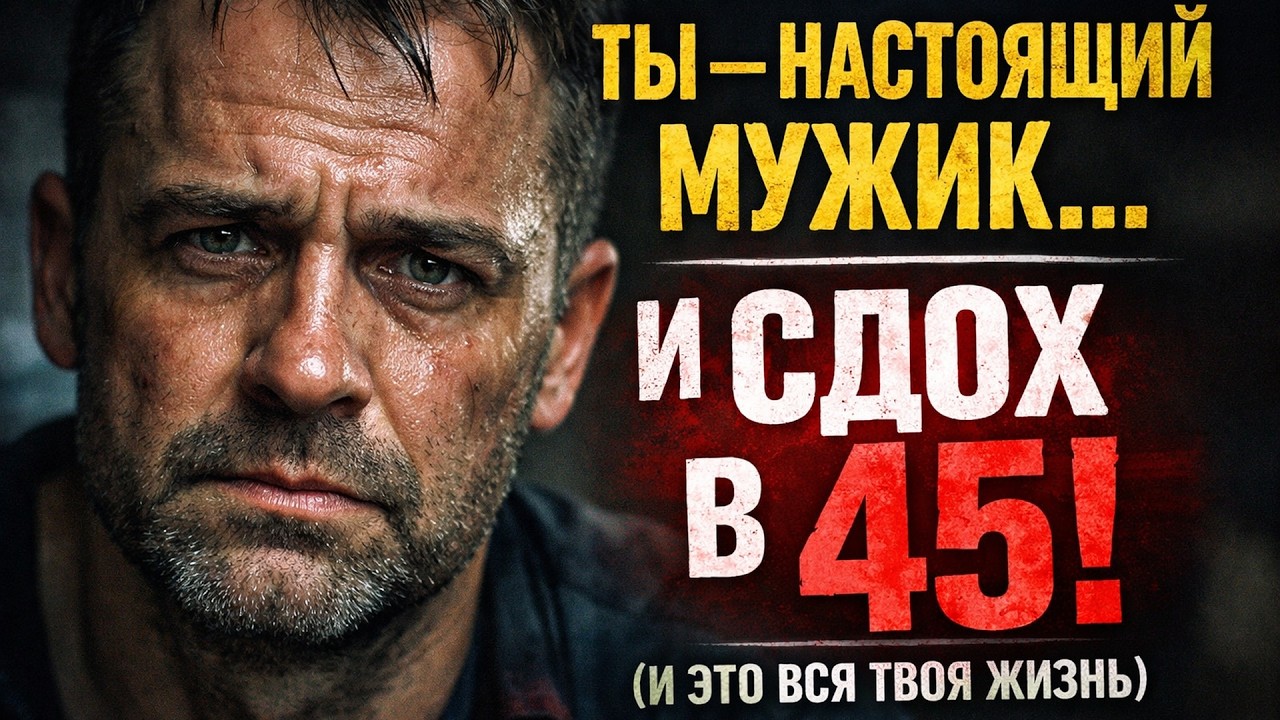 ТЫ — НАСТОЯЩИЙ МУЖИК… И СДОХ В 45 (И ЭТО ВСЯ ТВОЯ ЖИЗНЬ)