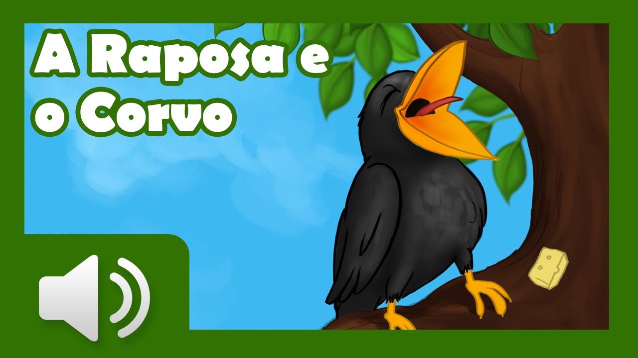 A Raposa e o Corvo - Hist&oacute;rias infantis em portugu&ecirc;s