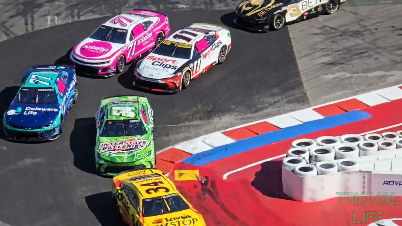 Opening Laps of 2024 Bank of America Roval 400 (from the stands)