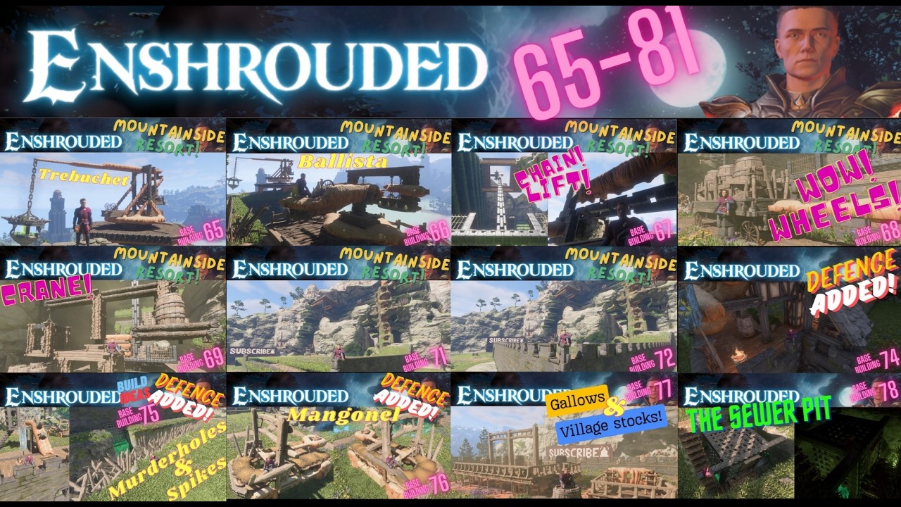 Enshrouded wrap up summary - Episode 65 - 81 - Decorating and building war machines