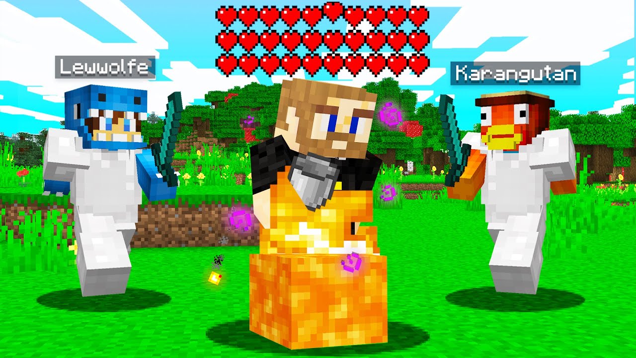 Minecraft Manhunt, But Fire Damage Heals Me...