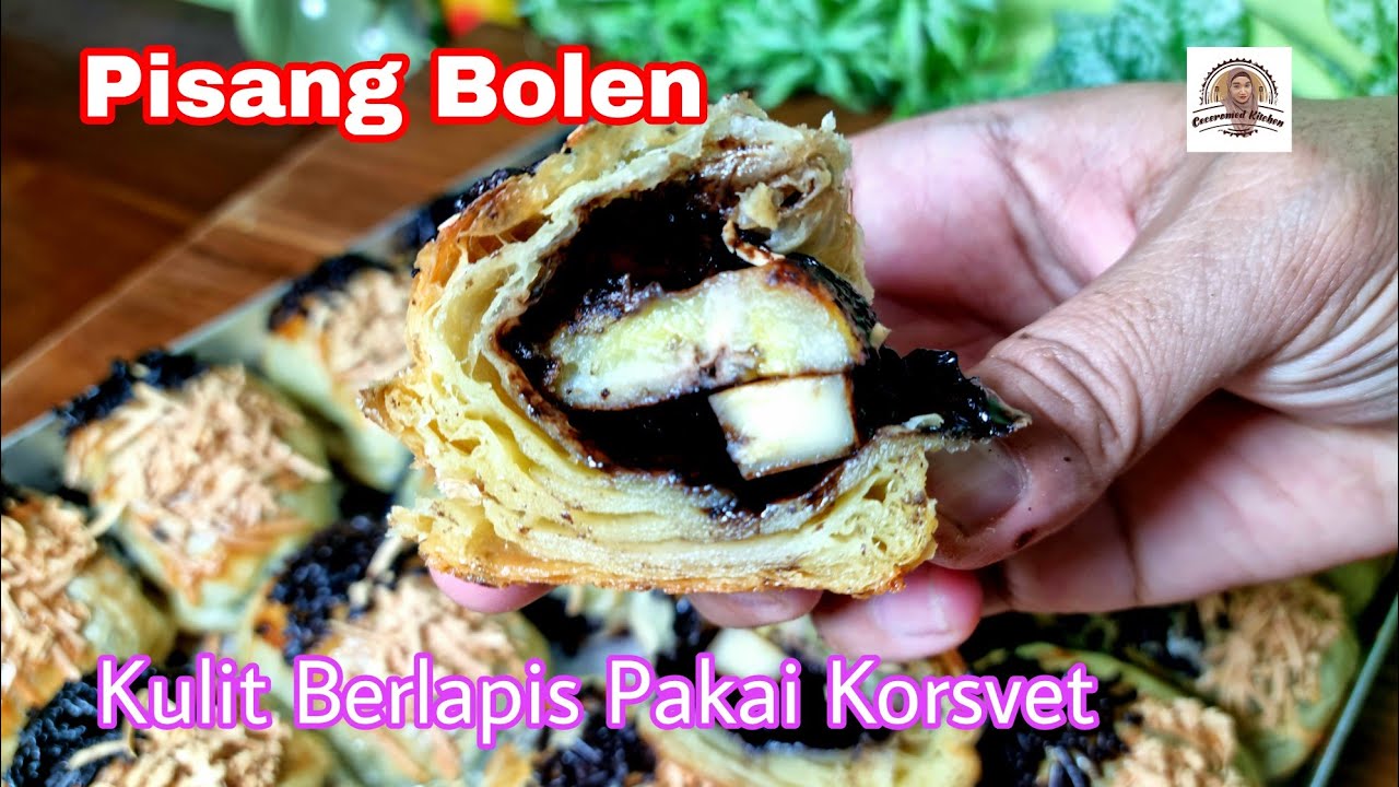 Pisang Bolen Coklat Keju. Kulit Berlapis Pakai Korsvet