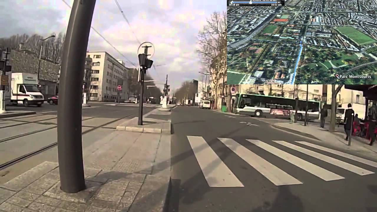 Cycling around Paris and Chatillon (with Google Earth)