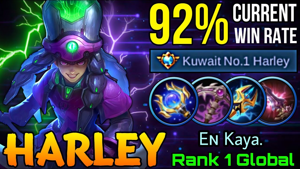 92% Current Win Rate Harley No.1 Supreme! - Top 1 Global Harley by Eɴ Kaya. - MLBB