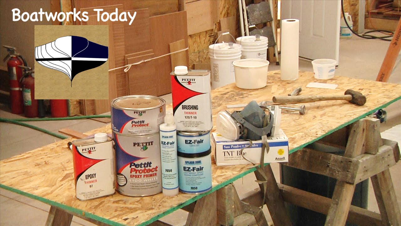 Rebuilding A Foam Cored Rudder Part 5~ Applying Pettit Protect Barrier Coat