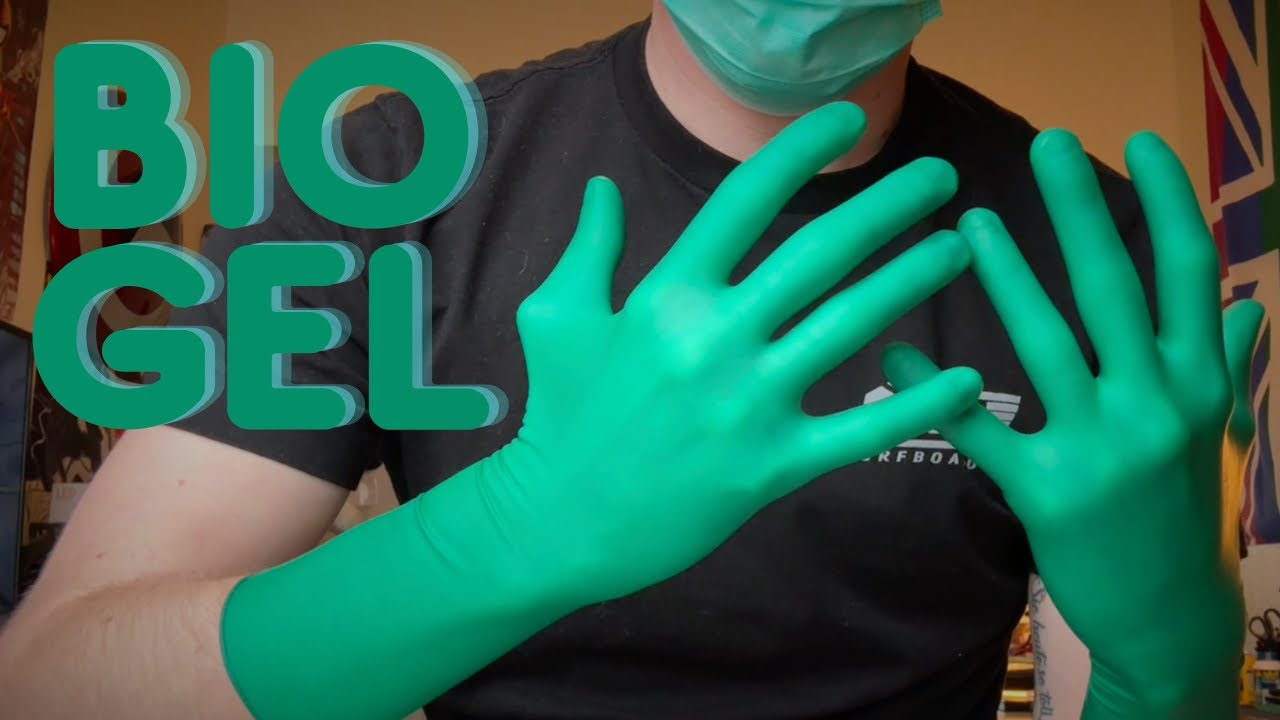 Green Biogel Latex Surgical Gloves - Size 6