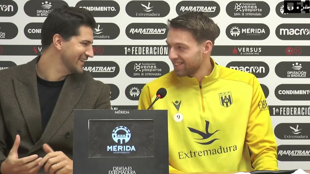 Rueda de Prensa de presentación de Gio Almeida, Hallsson y Sofiane | Temporada 25/26 | AD Mérida
