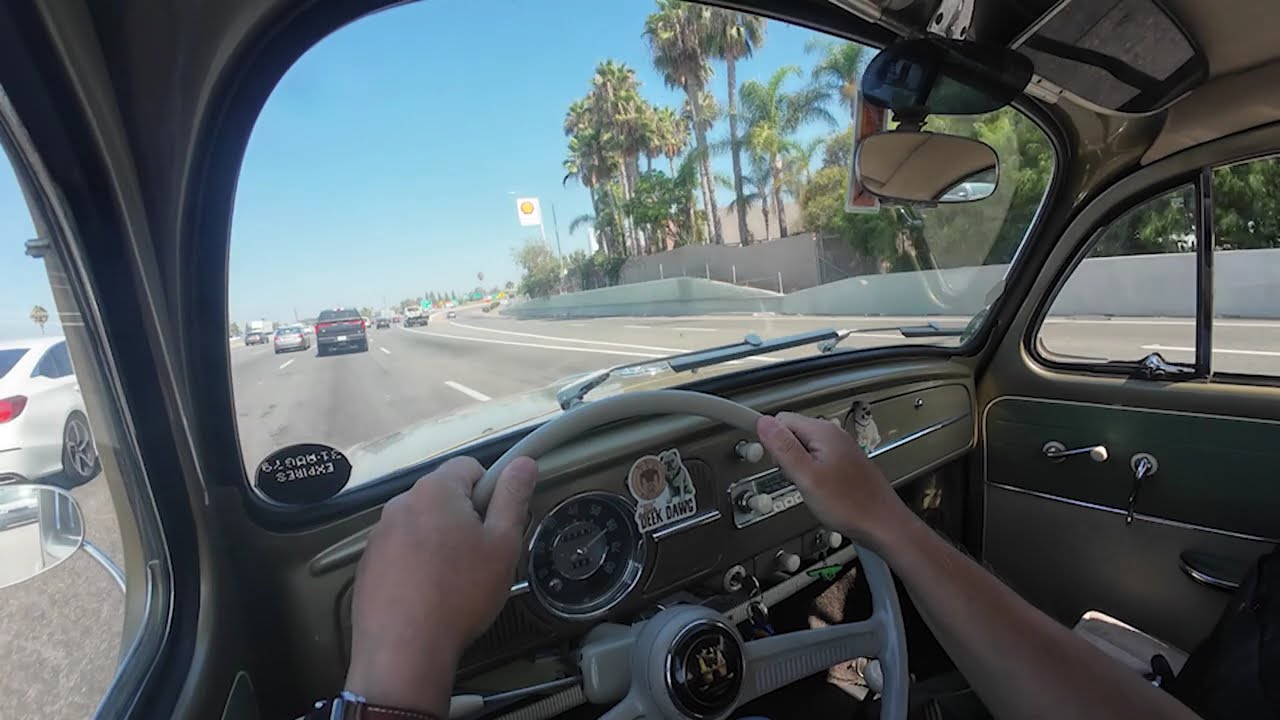 Driving log: 1958 VW Bug drove CA 55 Fwy to Anaheim