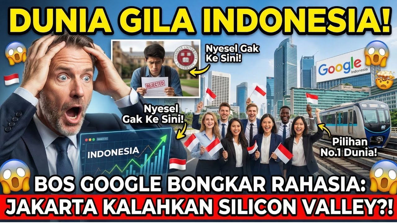 Indonesia, Tanah Harapan Baru Para Jenius Dunia. Kisah Nyata dari Petinggi Google #viral #news