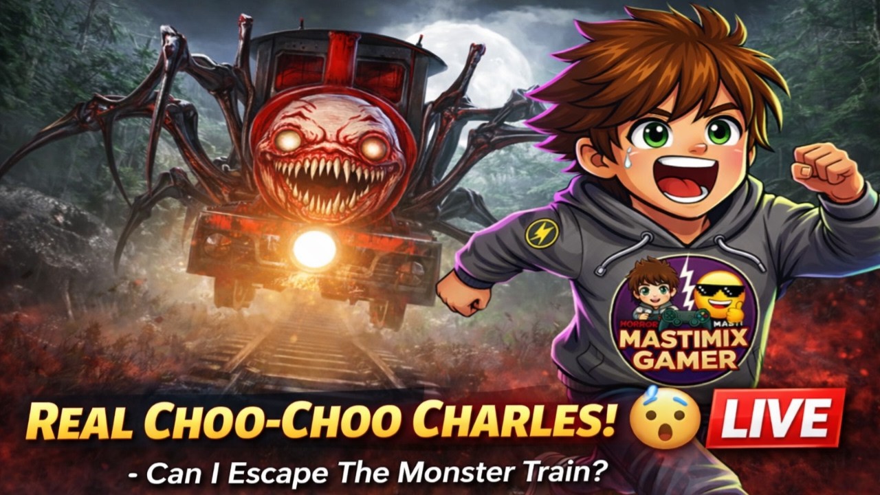 Running From Choo-Choo Charles! 😨 LIVE Gameplay ep27 #gaming #shortslive